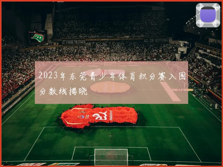 2023年东莞青少年体育积分赛入围分数线揭晓
